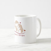 Forever & Always" Minimalist Couple Mug - Elegant Koffiemok (Voorkant rechts)