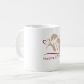 Forever & Always" Minimalist Couple Mug - Elegant Koffiemok (Voorkant links)