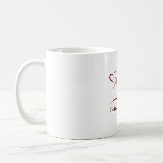 Forever & Always" Minimalist Couple Mug - Elegant Koffiemok (Links)
