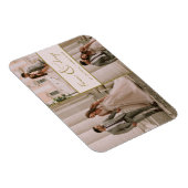 Forever & Always Pink Gold Fotobruiloft Bedankt Magneet (Rechterzijde)