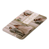 Forever & Always Pink Gold Fotobruiloft Bedankt Magneet (Linkerzijde)