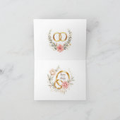 Forever & Always - Romantische trouwringen Bedankkaart (Binnen)