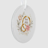 Forever & Always - Romantische trouwringen Ornament (voorkant)