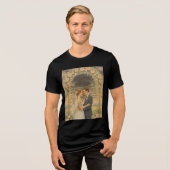 Forever & Always – Romantische Waterverf Trouwmuur Tri-Blend Shirt (Voorkant volledig)