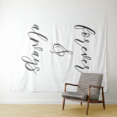 Forever & Always Wedding Quote Wandkleed (In Situ (horizontaal))