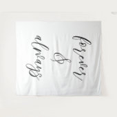 Forever & Always Wedding Quote Wandkleed (Voorkant (horizontaal))