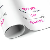 FOREVER AND ALWAYS CADEAUPAPIER (Rol Hoek)