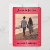 Forever and Always Valentine's Photo Feestdagenkaart (Voorkant)