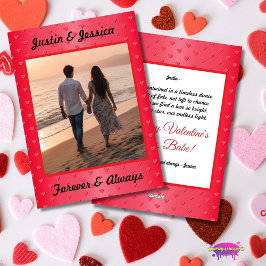 Forever and Always Valentine's Photo Feestdagenkaart