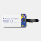 Forever Batman Bat Signal Pattern Bagagelabel (Achterkant horizontaal)