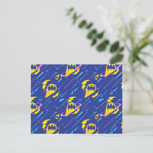 Forever Batman Bat Signal Pattern Briefkaart (Staand voorkant)