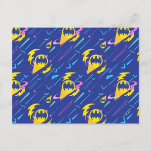Forever Batman Bat Signal Pattern Briefkaart