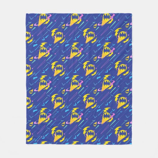 Forever Batman Bat Signal Pattern Fleece Deken (Voorkant)