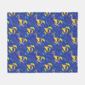 Forever Batman Bat Signal Pattern Fleece Deken (Voorkant (Horizontaal))