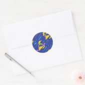 Forever Batman Bat Signal Pattern Ronde Sticker (Envelop)