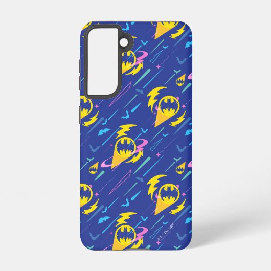 Forever Batman Bat Signal Pattern Samsung Galaxy Hoesje (Achterkant)