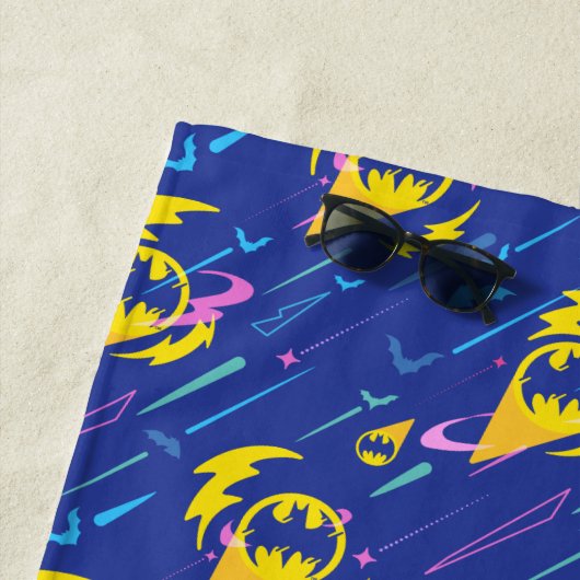 Forever Batman Bat Signal Pattern Strandlaken (In situ)