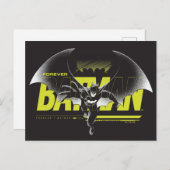 Forever Batman die grafisch bekijkt Briefkaart (Voorkant / Achterkant)