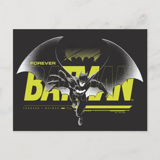 Forever Batman die grafisch bekijkt Briefkaart (Voorkant)