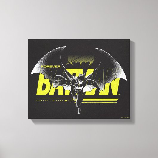 Forever Batman die grafisch bekijkt Canvas Afdruk (Voorkant)
