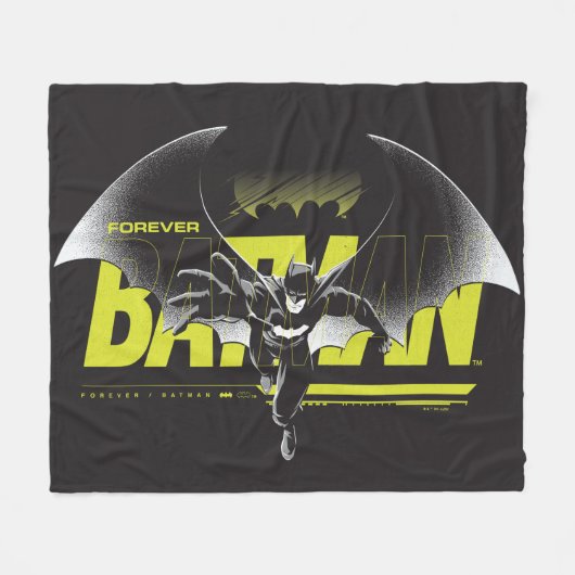 Forever Batman die grafisch bekijkt Fleece Deken (Voorkant (Horizontaal))