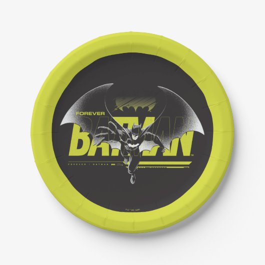 Forever Batman die grafisch bekijkt Papieren Bordje (Voorkant)
