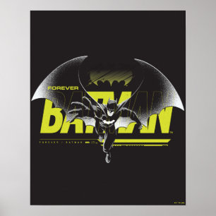 Forever Batman die grafisch bekijkt Poster
