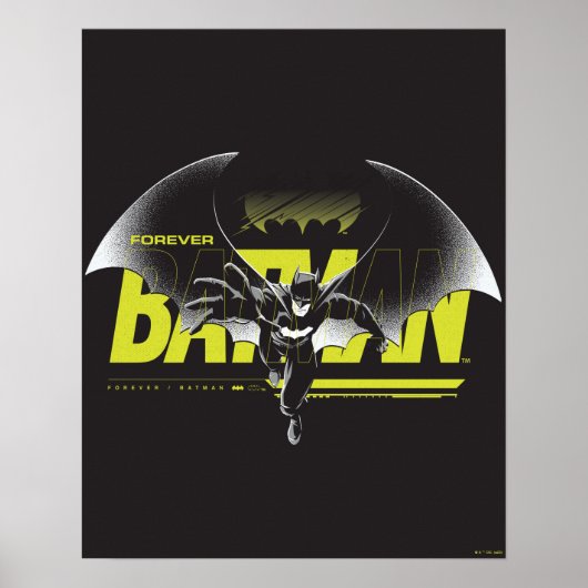 Forever Batman die grafisch bekijkt Poster (Voorkant)