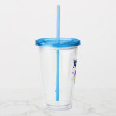 Forever Batman licht op kop Grafisch Acryl Drinkbeker (Rechts)