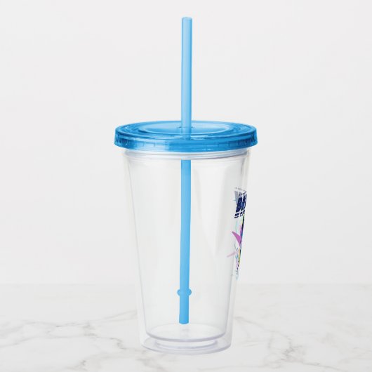 Forever Batman licht op kop Grafisch Acryl Drinkbeker (Rechts)