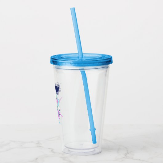 Forever Batman licht op kop Grafisch Acryl Drinkbeker (Links)