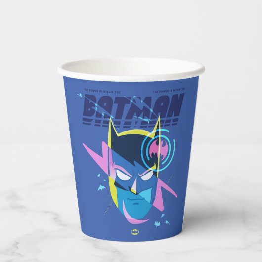 Forever Batman licht op kop Grafisch Papieren Bekers (Achterkant)