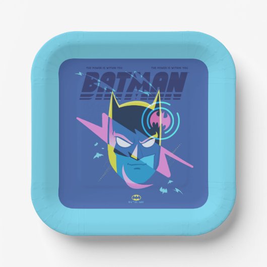 Forever Batman licht op kop Grafisch Papieren Bordje (Voorkant)