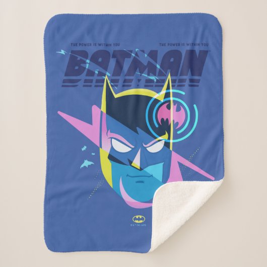 Forever Batman licht op kop Grafisch Sherpa Deken (Voorkant)