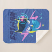 Forever Batman licht op kop Grafisch Sherpa Deken (Voorkant (horizontaal))