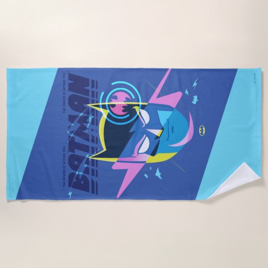 Forever Batman licht op kop Grafisch Strandlaken (Voorkant)