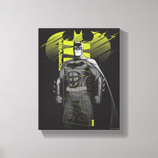 Forever Batman Power Up Character Art Canvas Afdruk (Voorkant)