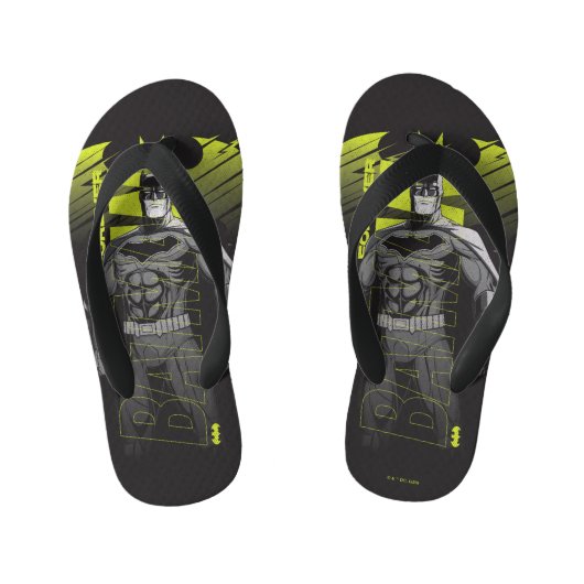 Forever Batman Power Up Character Art Kinder Teenslippers (Voetbed)