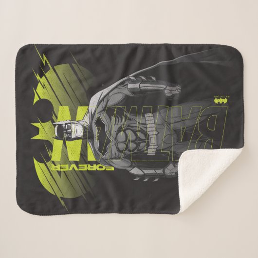 Forever Batman Power Up Character Art Sherpa Deken (Voorkant (horizontaal))