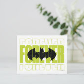 Forever Batman Typografie Symbool Grafisch Briefkaart (Staand voorkant)