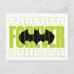 Forever Batman Typografie Symbool Grafisch Briefkaart