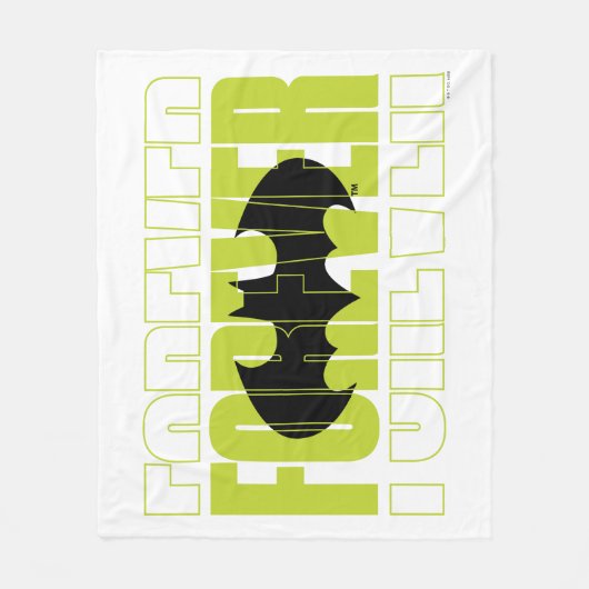 Forever Batman Typografie Symbool Grafisch Fleece Deken (Voorkant)