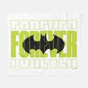 Forever Batman Typografie Symbool Grafisch Fleece Deken