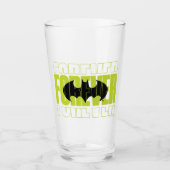 Forever Batman Typografie Symbool Grafisch Glas (Voorkant)