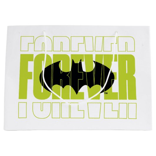 Forever Batman Typografie Symbool Grafisch Groot Cadeauzakje (Voorkant)