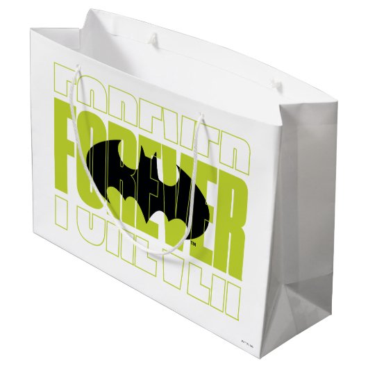 Forever Batman Typografie Symbool Grafisch Groot Cadeauzakje (Achterkant Gekanteld)