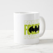 Forever Batman Typografie Symbool Grafisch Grote Koffiekop (Voorkant rechts)