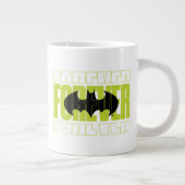 Forever Batman Typografie Symbool Grafisch Grote Koffiekop (Rechts)
