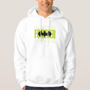 Forever Batman Typografie Symbool Grafisch Hoodie