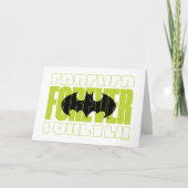 Forever Batman Typografie Symbool Grafisch Kaart (Voorkant)